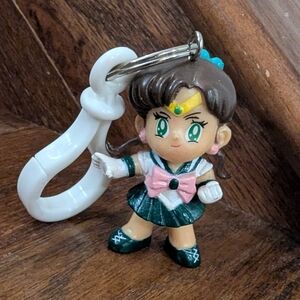 Vintage Sailor Moon Collectible Clip-On featuring the character Sailor Jupiter